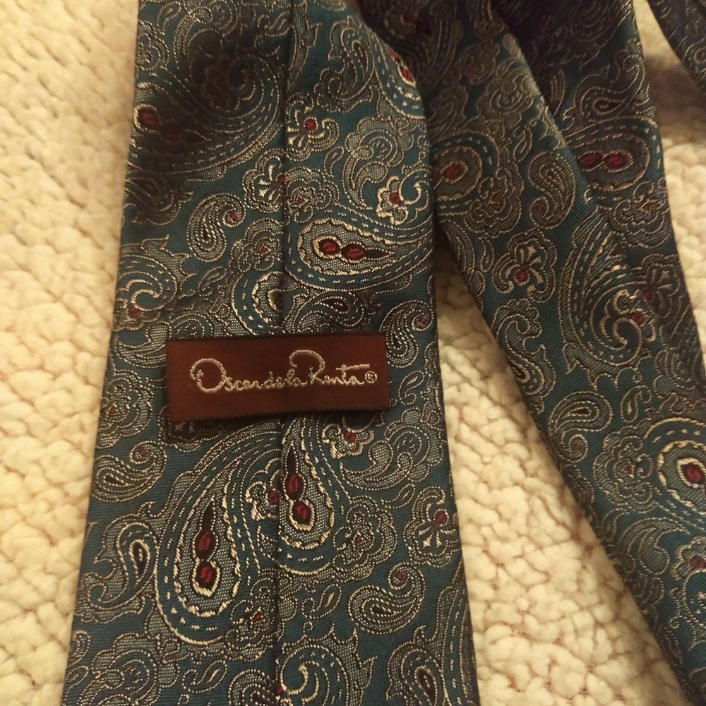 Oscar de la Renta paisley tie *5